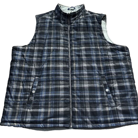 Tommy Bahama Quilted Vest Men’s Multicolor Reversible Zip - See measurements - Picture 1 of 10